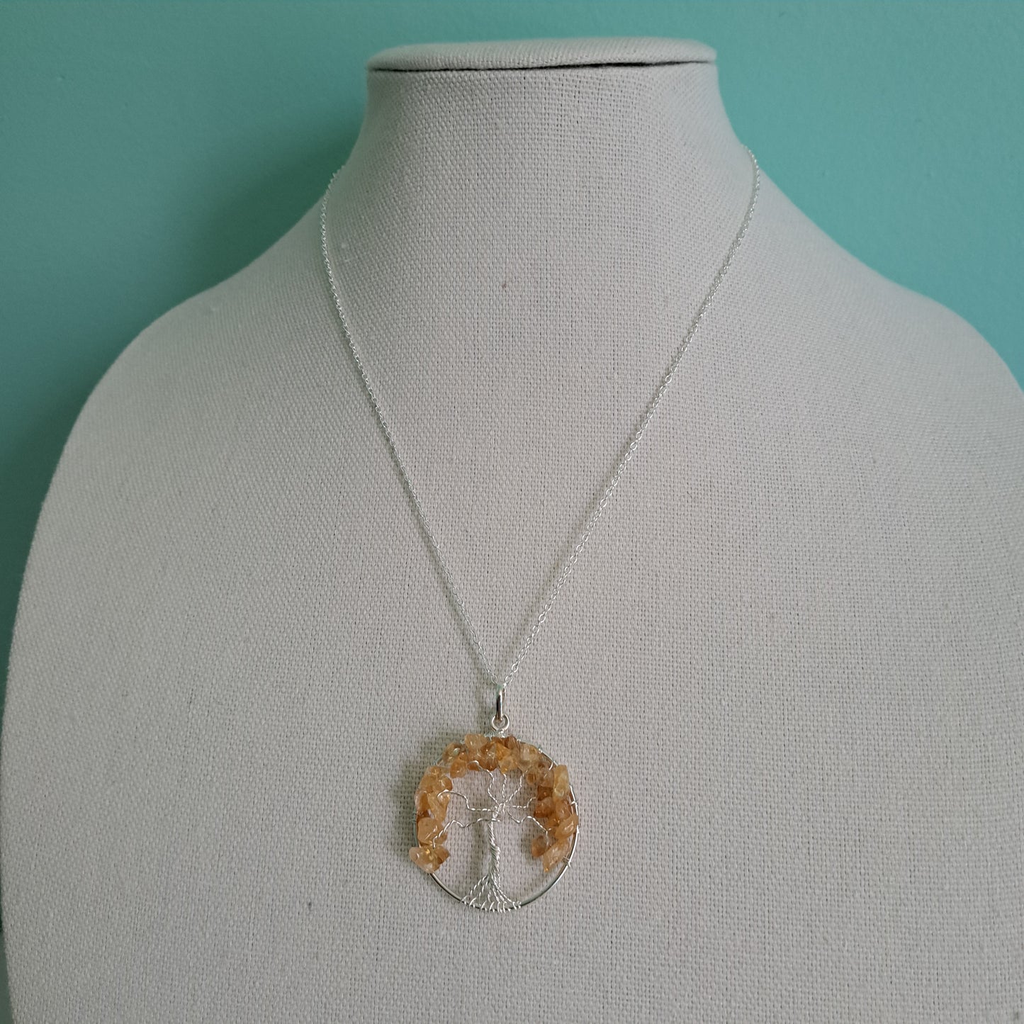 Citrine Tree of Life Necklace