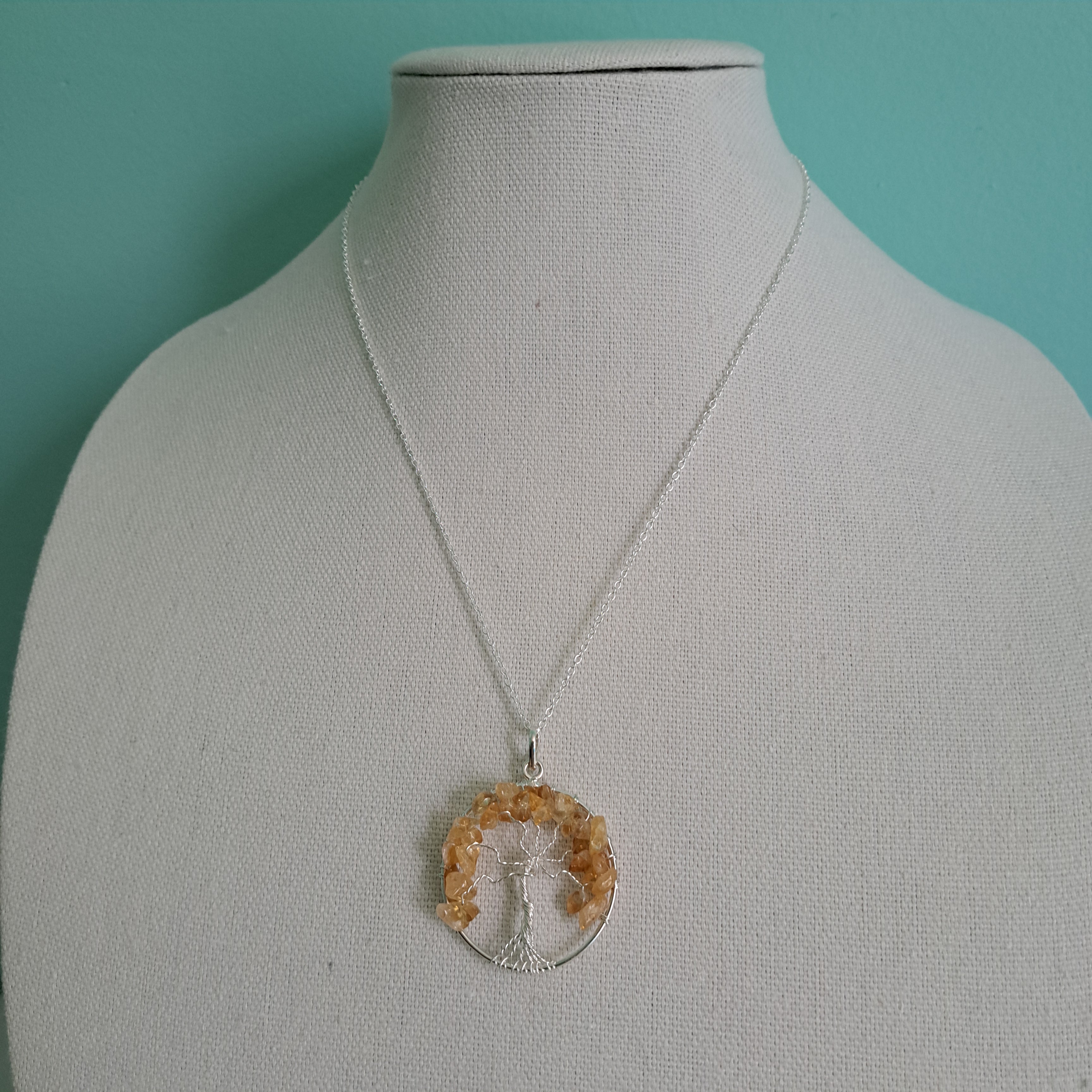 Citrine Tree of Life Necklace