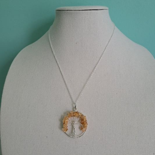 Citrine Tree of Life Necklace