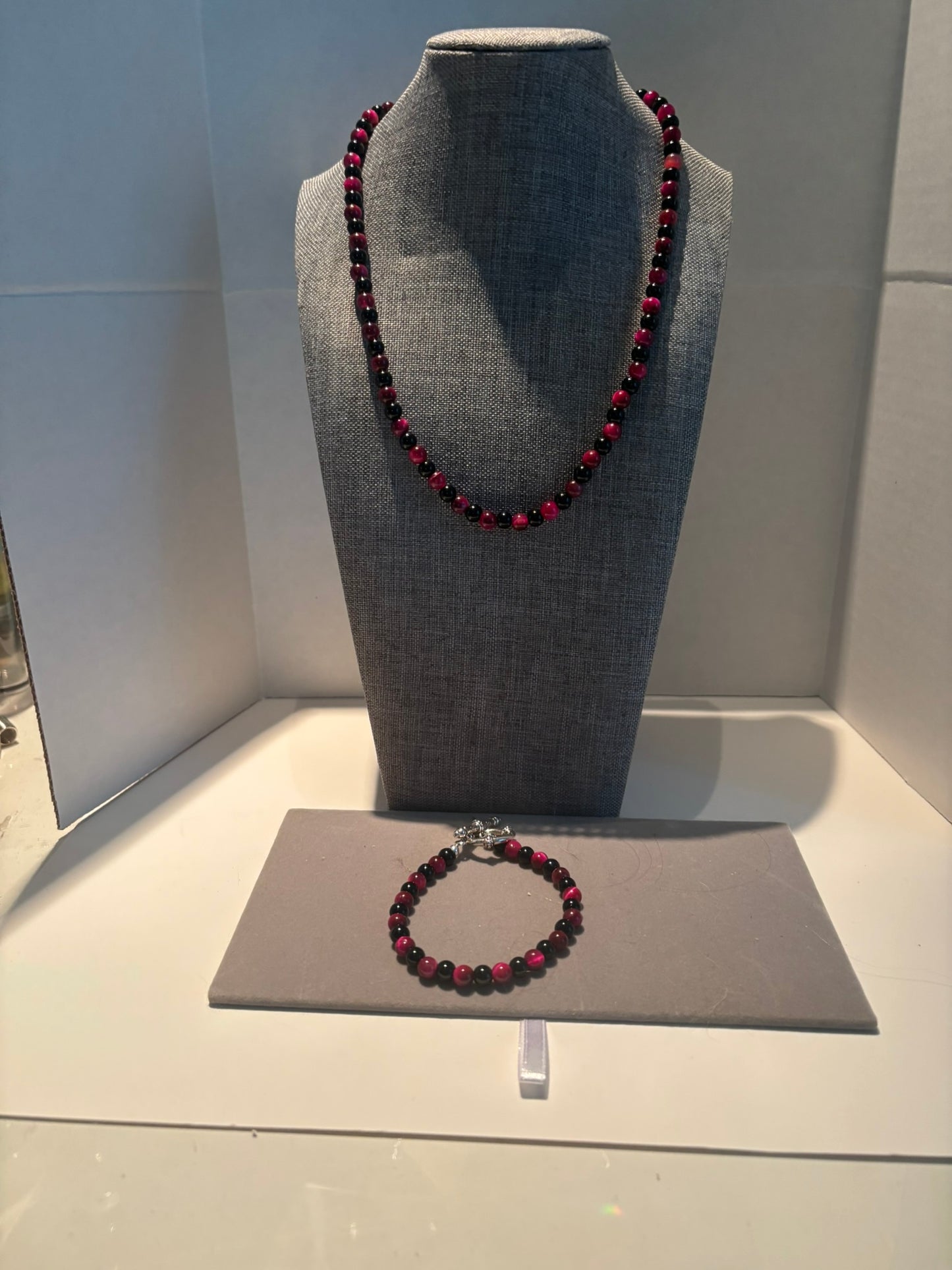 RISE: Fierce Fusion Set (Black Onyx + Magenta Tiger’s Eye)