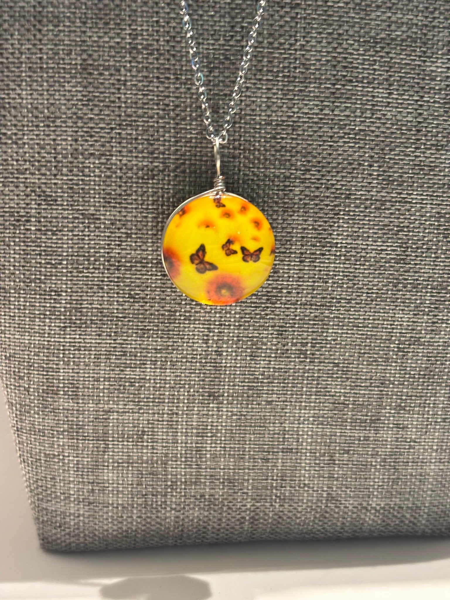 Sunflower & Butterfly Necklace – A Symbol of Renewal and Joy