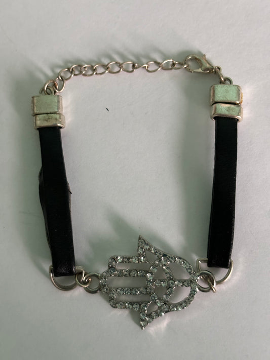 Hamsa Hand with Leather Strap