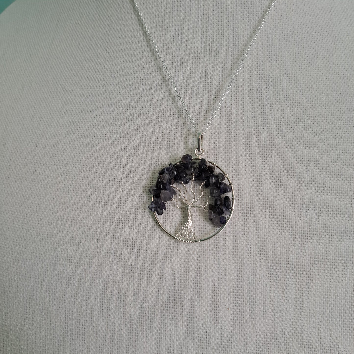 Iolite Tree of Life Necklace