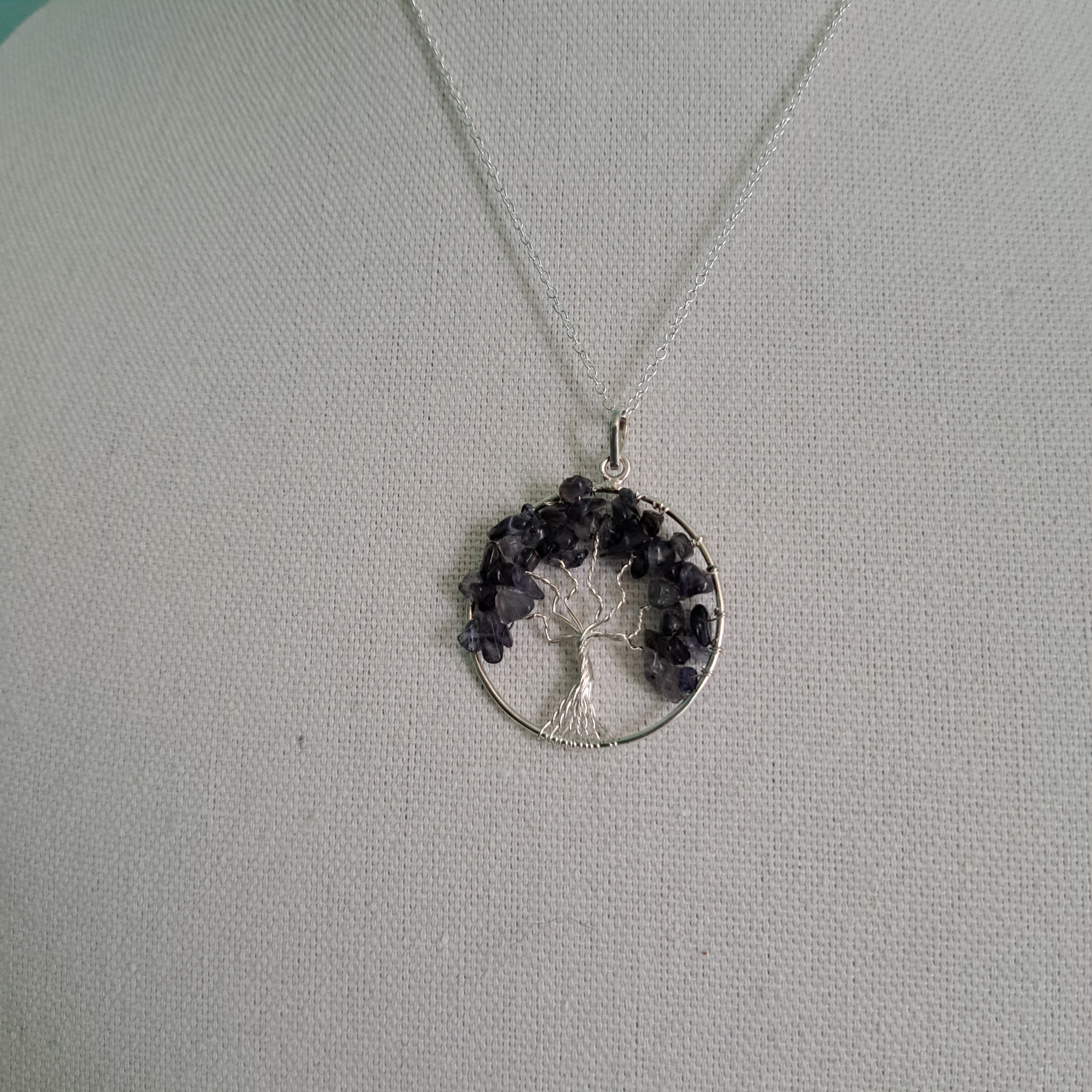 Iolite Tree of Life Necklace
