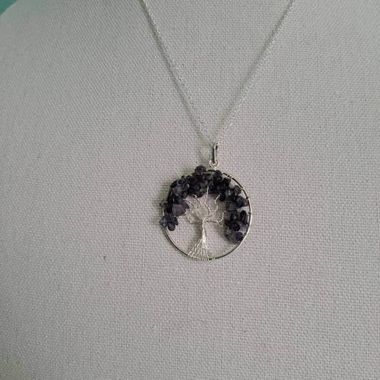 Iolite Tree of Life Necklace