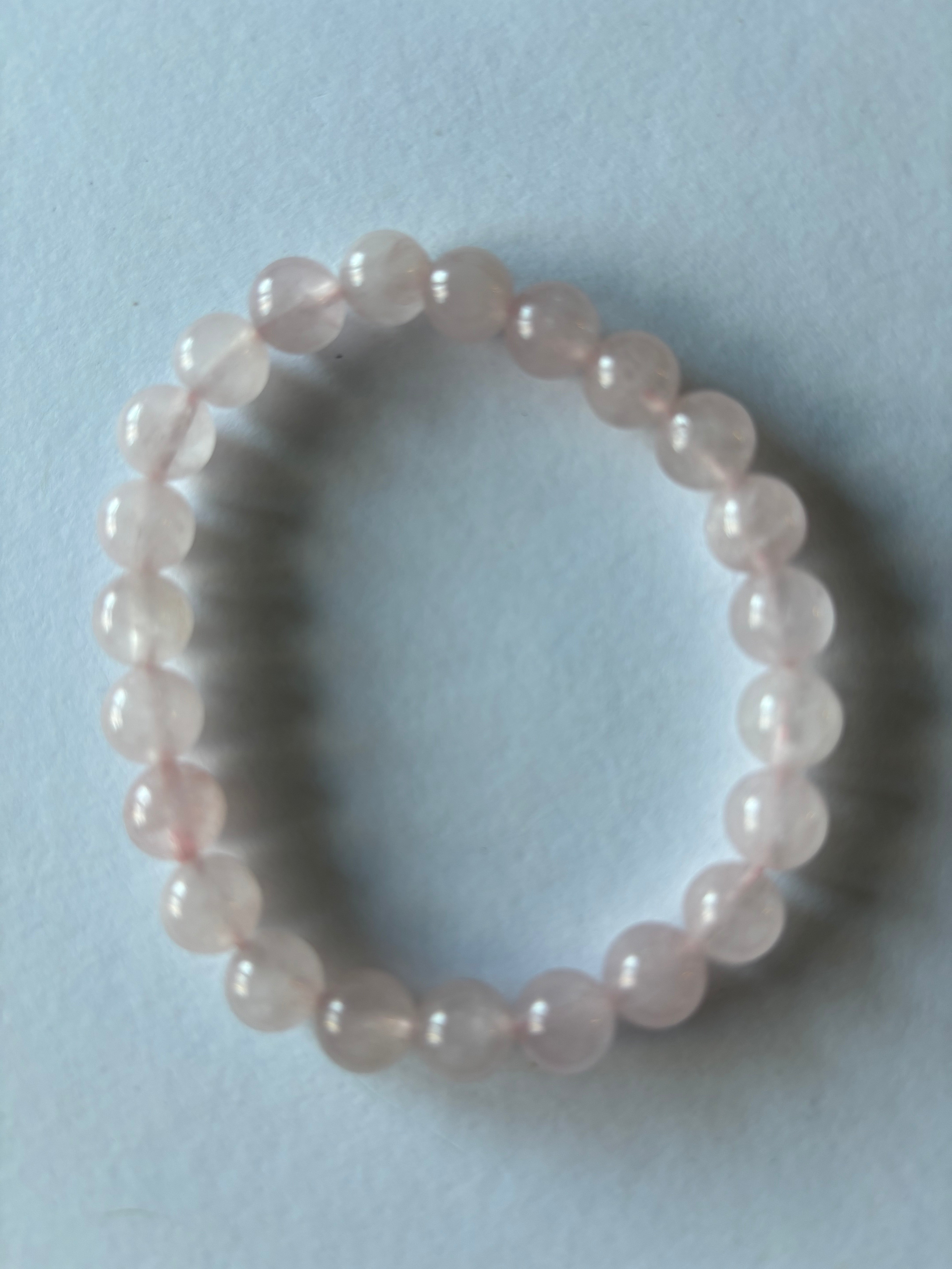 8 MM Rose Quartz Stretch Bracelet