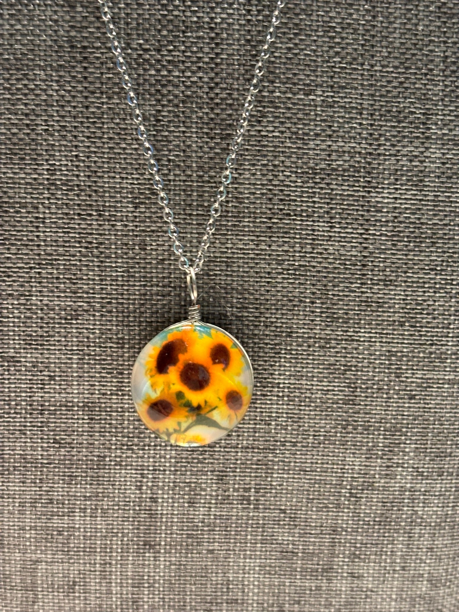 Sunflower Field Necklace – A Garden of Joy and Light