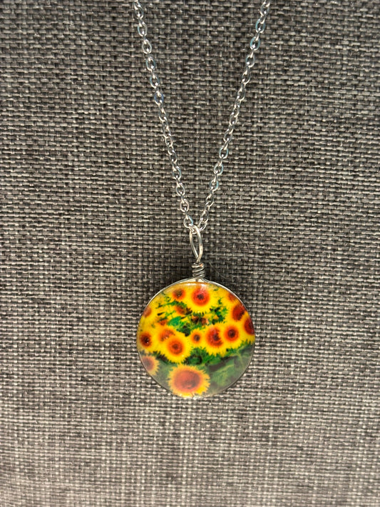 Sunflower Garden Necklace – Blooming with Light and Joy