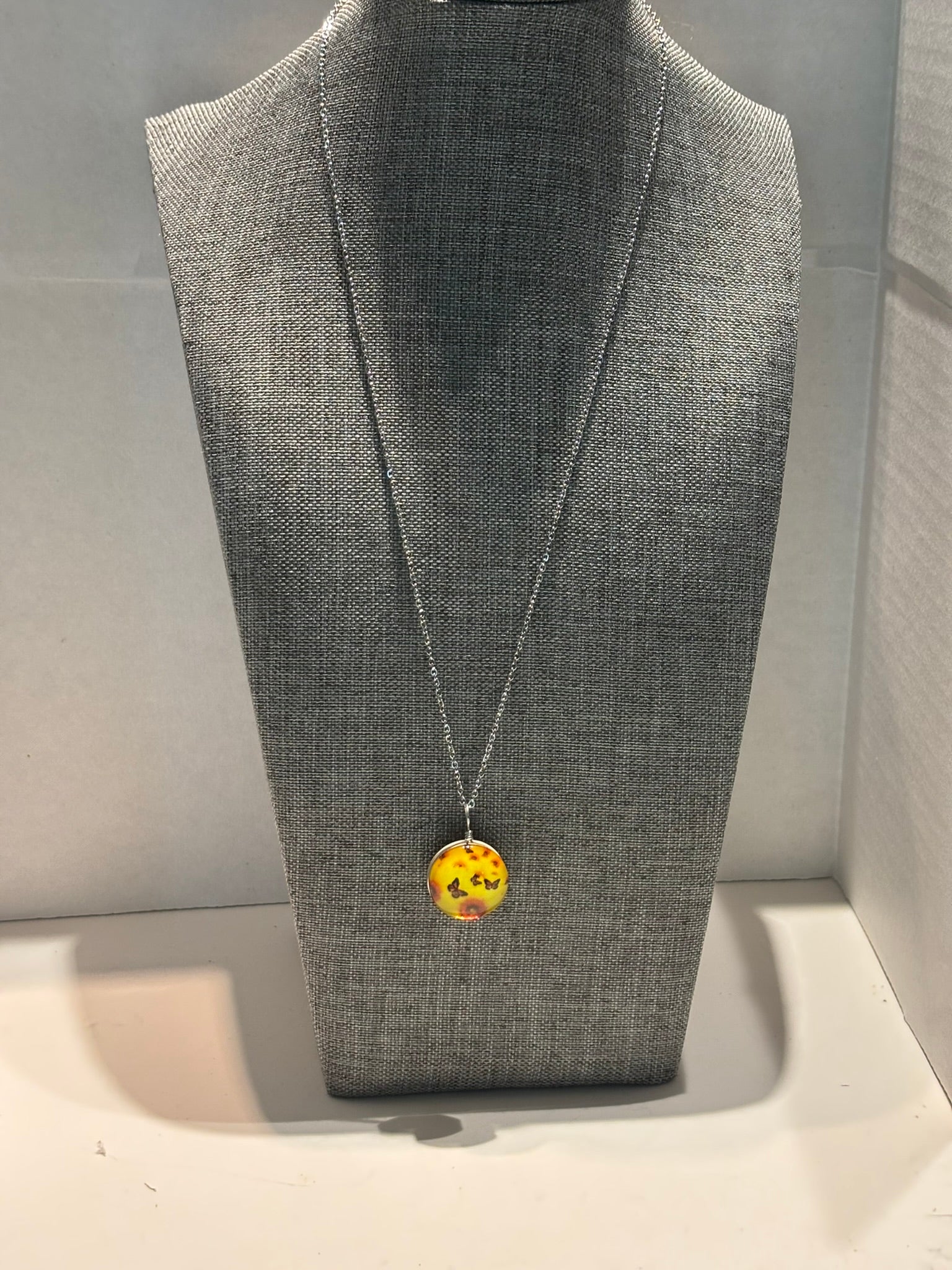 Sunflower & Butterfly Necklace – A Symbol of Renewal and Joy