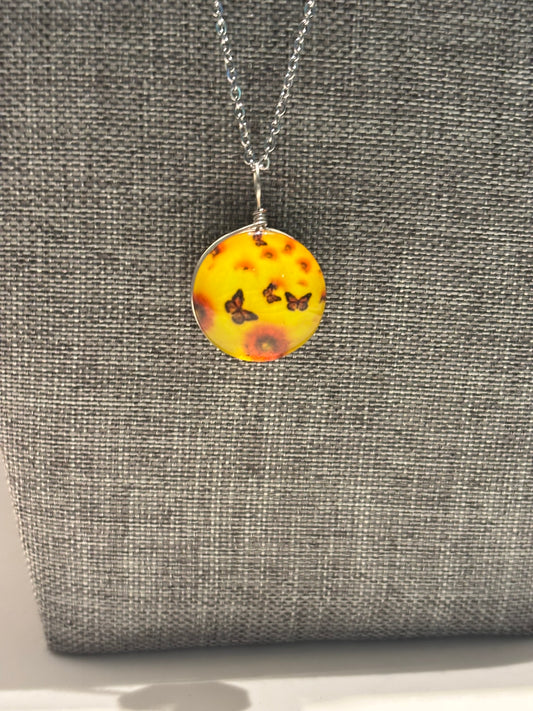 Sunflower & Butterfly Necklace – A Symbol of Renewal and Joy